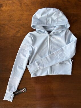 NWT ethika Light Blue Girls Zip-Up Hoodie